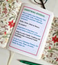 Christmas Poinsettia Journal, Hand Bound in Red Leather, Christmas Keepsake - Image 2