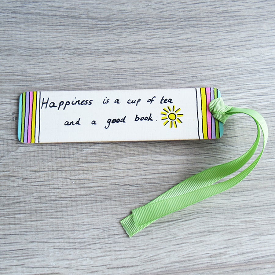 Bookmark, pastel stripes, readers gift.