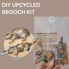 DIY Upcycled Wildlife Tea Towel Adult Brooch Kit 