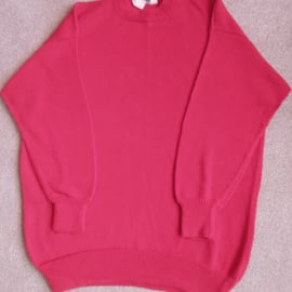 Red cotton jumper size Extra Large. Sale Bargain Seconds Sunday