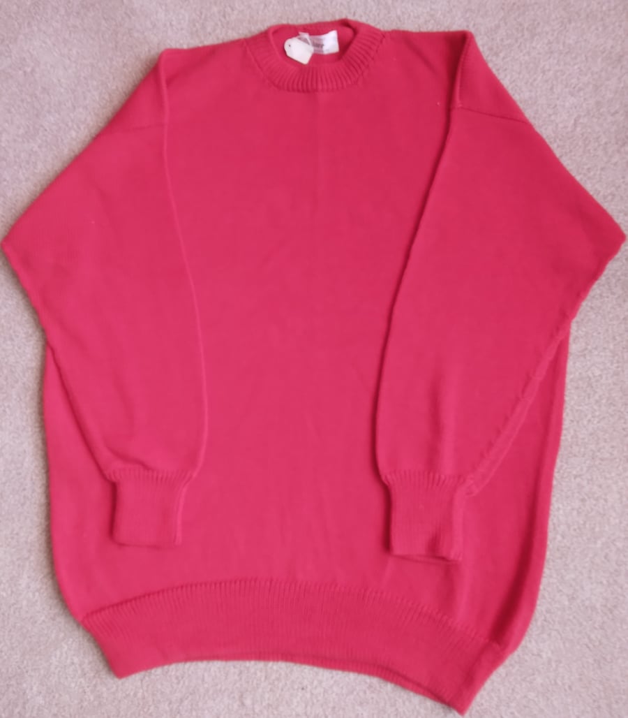 Red cotton jumper size Extra Large. Sale Bargain Seconds Sunday