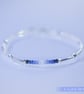 Sapphire Sterling Silver unique petite handmade bracelet - Image 6