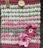 Cherry Blossom Book Sleeve – Handmade Floral Crotchet Book Cover & Reader Gift