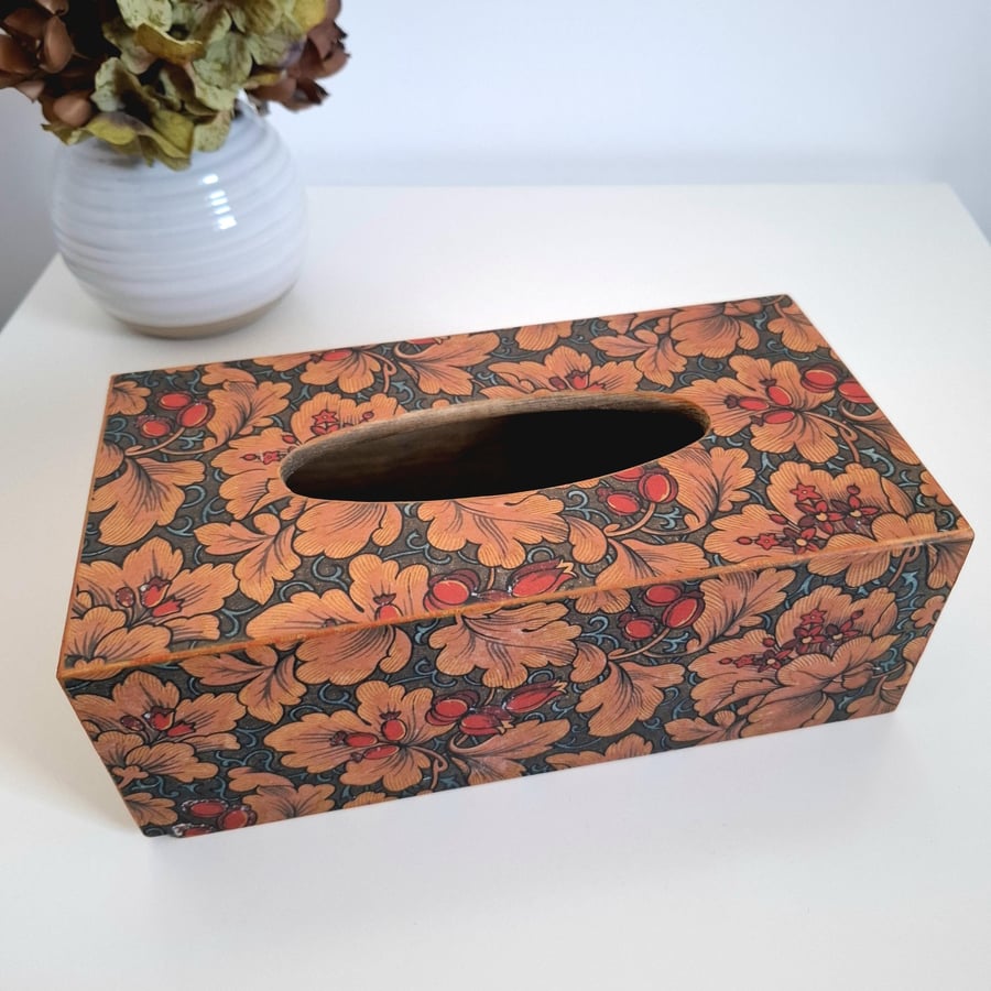 Image of Wooden Tissue Box Cover