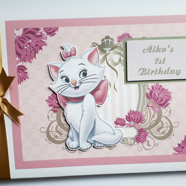 Personalised Aristocats Birthday,  Baby shower Guest Book
