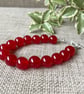 Quartzite Bracelet, Red, SALE - Image 3