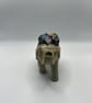 Vintage Elephant Pin Cushion - White & Floral Sewing Gift & Anchor - Image 2