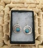 Azure Double Circle Drop Earrings - Image 2