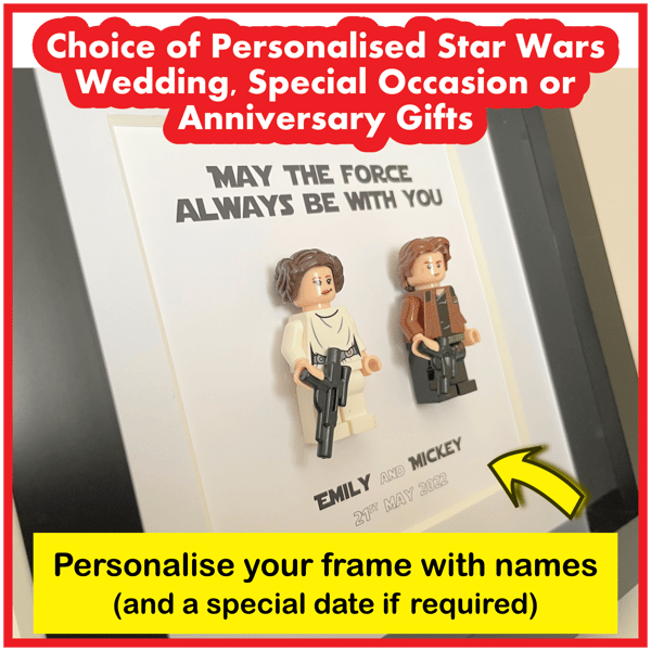 Personalised Star Wars Gifts Anniversary Gifts Wedding Gifts May the Fourth