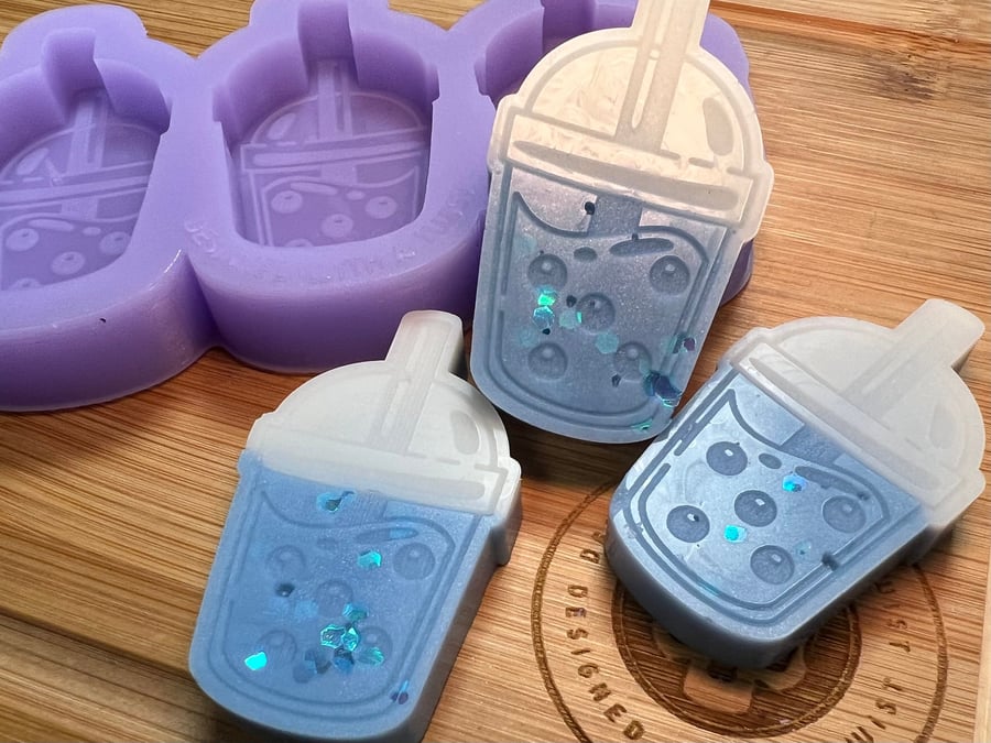 Bubble Tea Silicone Mold for Wax. Boba Silicone Mould. Wax Melt Silicone Mold. S