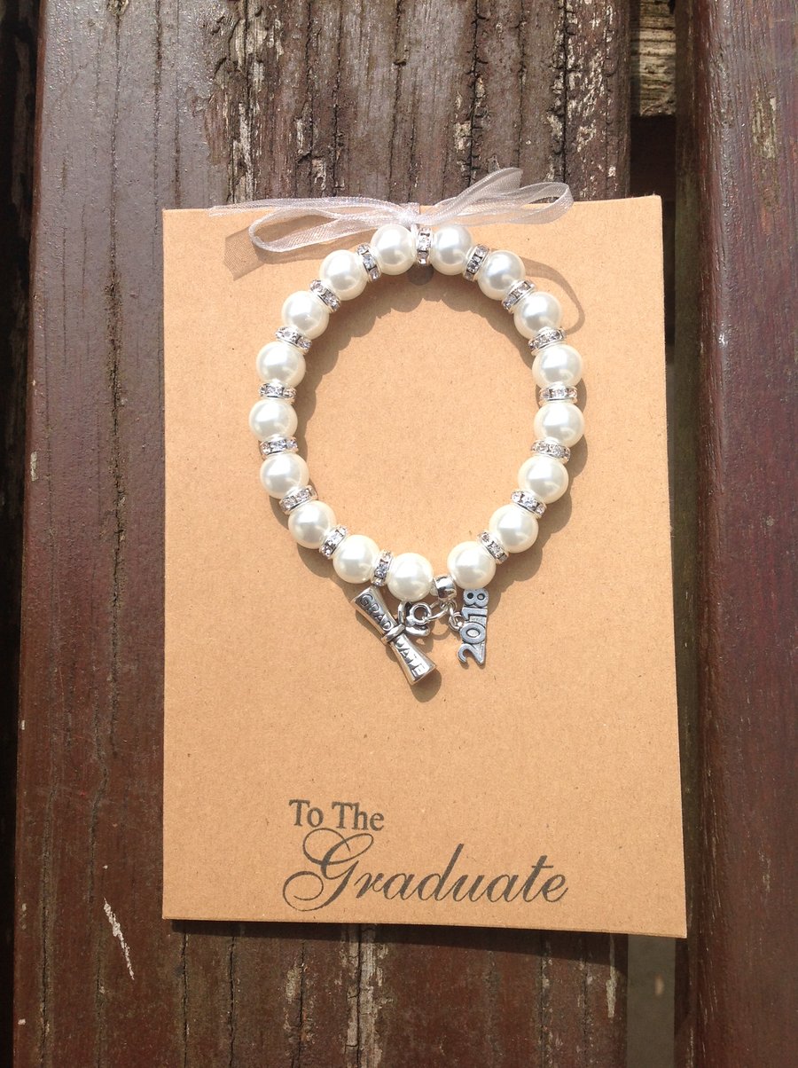 Bracelet on a card for a new graduate