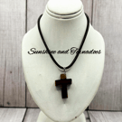Handcrafted Tiger's Eye Cross Necklace – Simple Faith, Timeless Style