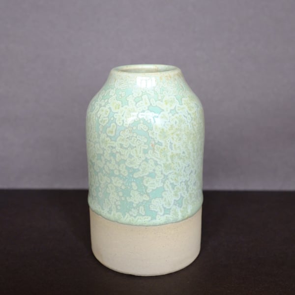 Small green bud vase