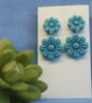 Floral Statement Drop Earrings