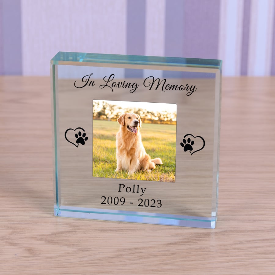 Dog in Loving Memory, Pet Glass Token, Dog Memorial, Pet Loss, Pet Grief