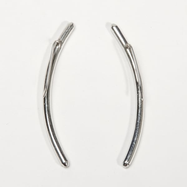 Silver Wire Hook Earrings for Pierced Ears