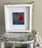 Love in Blue : Framed Embroidery - Image 2