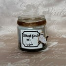 Funny Ghost Cat Candle – Handmade Halloween Gothic Decor