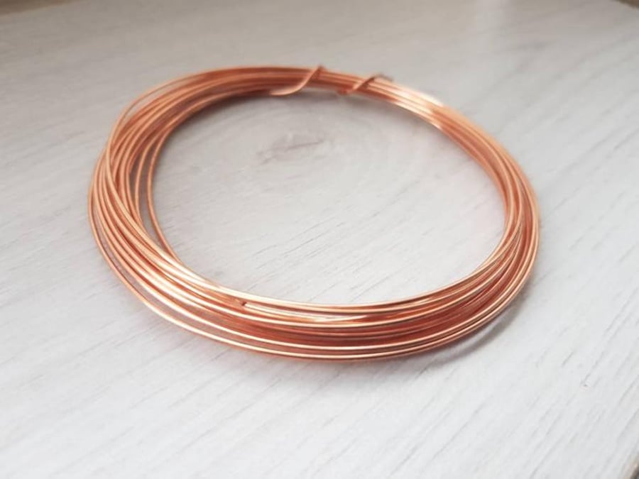 18 Gauge (1.0 mm) Bare Dead Soft Copper Wire - 5 Meters