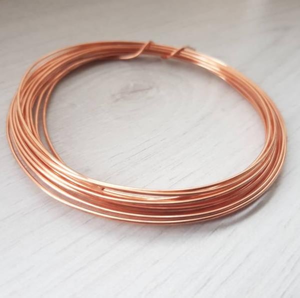 18 Gauge (1.0 mm) Bare Dead Soft Copper Wire - 5 Meters