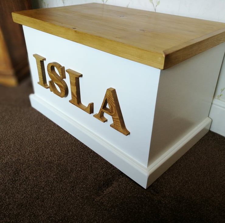 Personalised Toy Box Handmade Wooden