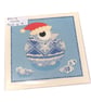 Pack of 4 Christmas Cards with Pysanka, bulk set of Ukrainian hatching egg cards - Image 6
