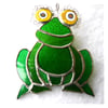 Frog Suncatcher Stained Glass Handmade 055 Tree Frog