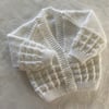Hand knitted traditional baby cardigan Fits 0 - 3 Months 