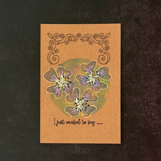 Postcards Pack of 6 - I Just Wanted To Say - Flowers