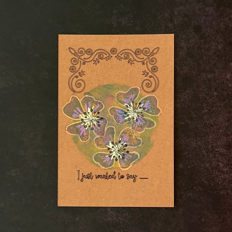 Postcards Pack of 6 - I Just Wanted To Say - Flowers