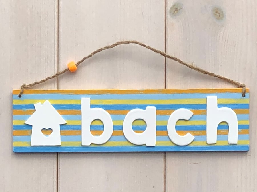 Welsh Hanging Door Sign "Ty Bach"