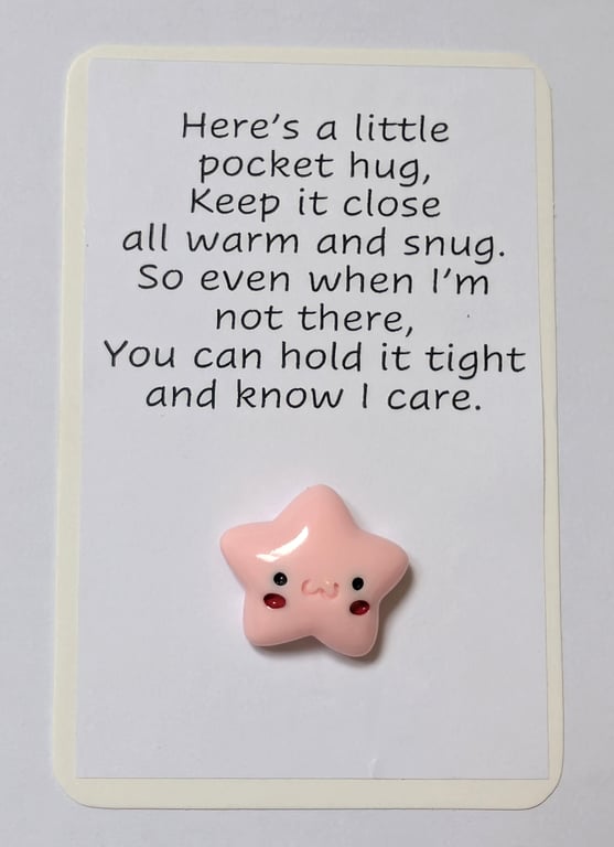 Pocket hugs - star with a face