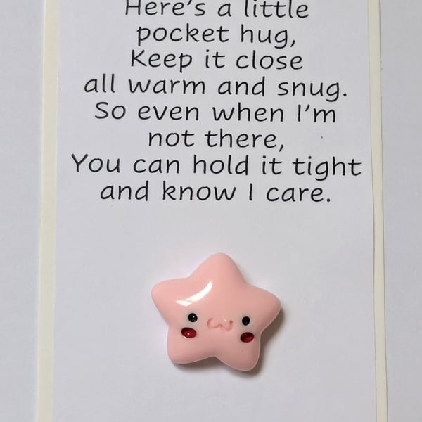 Pocket hugs - star with a face