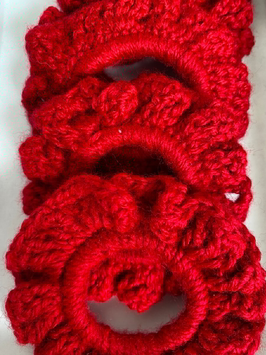 Red Hair Scrunchie (school uniform collection)