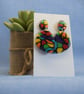 Pebble Drops – Terrazzo Dangle Earrings - Image 3
