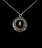 Equestrial Silver Pendant with Dangling Pearl  - Image 2