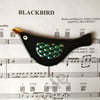 Fused Glass Blackbird