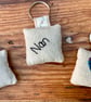 Nan keyring - Nan gift - linen & lavender heart key ring - Image 5