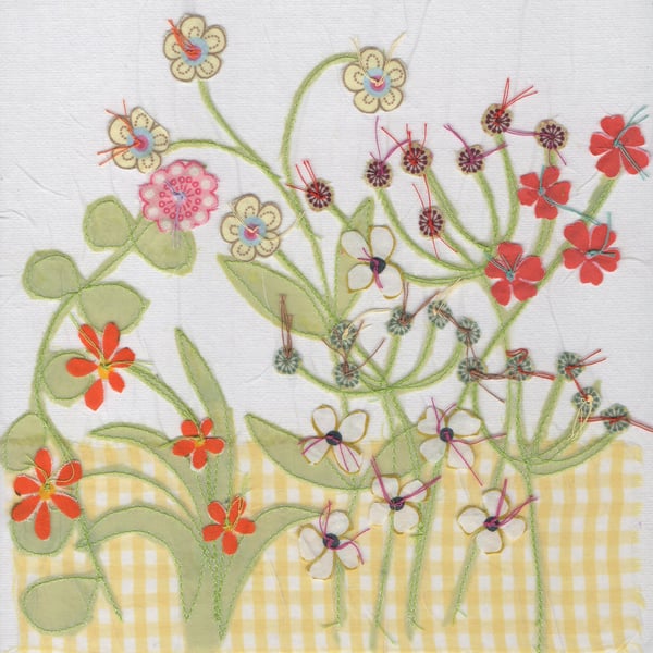 Get well Flower Garden card