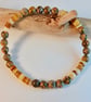 Leopardskin Jasper & Shell Bracelet - Larger Wrist Size -Men - Father's Day Gift - Image 2