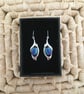 Drop Earrings in Peacock Tones - Image 1