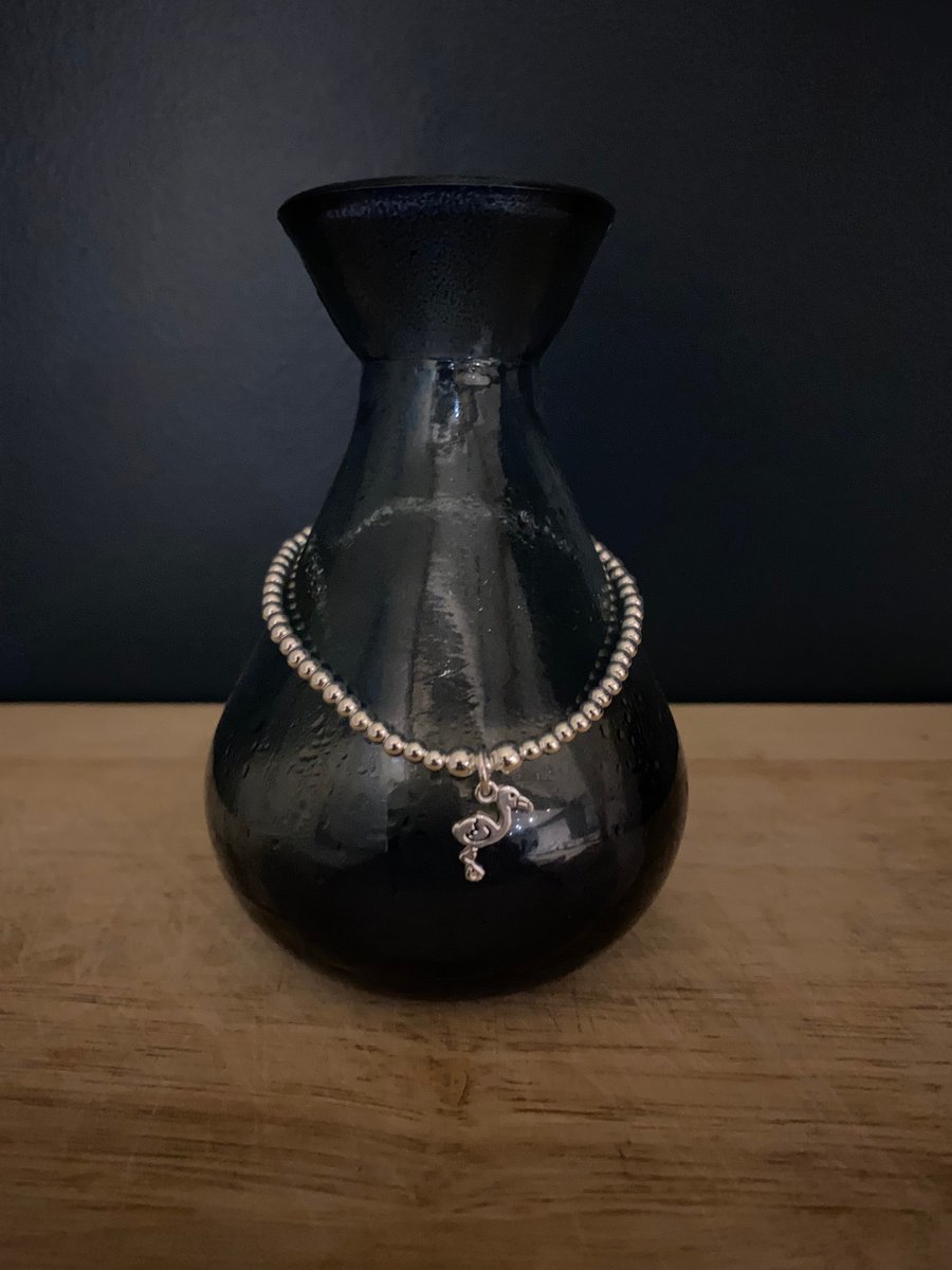  Sterling Silver Flamingo Bracelet (681)