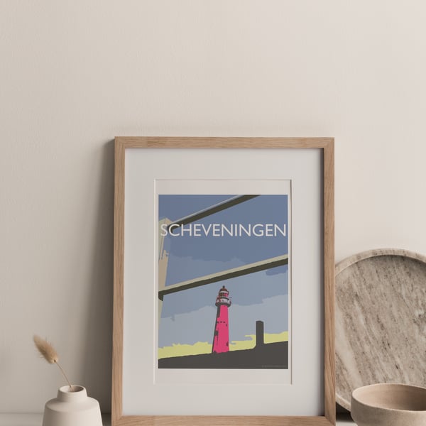 Scheveningen, The Netherlands Giclee Travel Print (unframed)