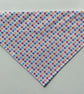 Over  the collar medium dog bandana, spotty fabric. - Image 1