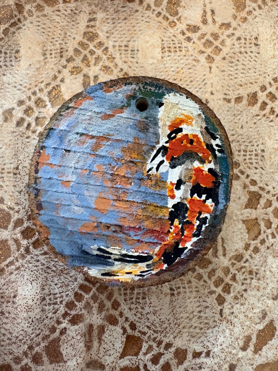 Koi carp - Hand-painted hanging artwork