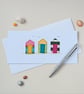 Embroidered Beach Huts Greetings Card - Image 1
