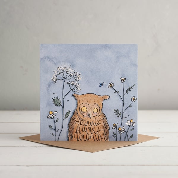 Owl Greetings Card