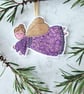 Purple Christmas Fairy Tree Ornament - Image 1