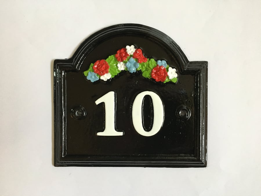 Vintage Shabby Chic House Sign Plaque Plate Custom Made Address Door Numbers