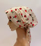 Scrub cap, nurse hair coverage, surgical hat, cotton head wear, lined head scarf